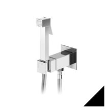 Гигиенический душ Cezares PORTA-DIF-NOP, со смесителем, черный матовый