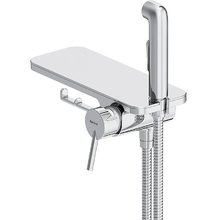 Гигиенический душ Damixa Jupiter, 773500001, со смесителем, с полкой, хром