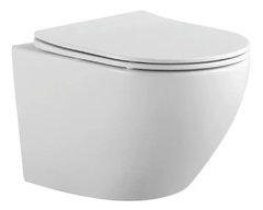 Унитаз подвесной Aquatek Европа AQ1901-00 безободковый, сиденье микролифт, белый