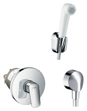 Гигиенический душ Hansgrohe SetLogis 71666000/32127000/27454000, со смесителем, хром