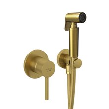 Гигиенический душ Kludi Bozz, 38998N076, со смесителем, золото брашированное