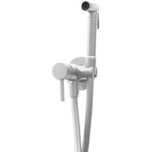 Гигиенический душ Paffoni Tweet Round, ZDUP110BO, со смесителем, белый