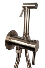 Гигиенический душ Paffoni Tweet Round, ZDUP110ST, со смесителем, нержавеющая сталь