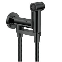 Гигиенический душ Nobili, AV00600FLP, со смесителем, цвет черный глянцевый