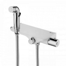 Гигиенический душ Lemark Solo, LM7169CW, со смесителем, хром/белый