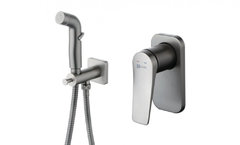 Гигиенический душ Lemark Bronx, LM3719GM, со смесителем, графит