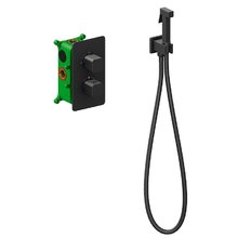 Гигиенический душ Timo Petruma, 5089/03SM, с термостатическим смесителем, чёрный матовый