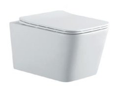 Подвесной безободковый унитаз Aquatek Либра AQ0530N-00 New, крышка микролифт, белый