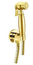 Гигиенический душ Boheme Imperiale 405 со шланговым подсоединением и держателем, золото