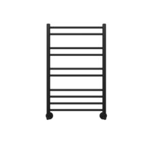 Полотенцесушитель водяной Aquatek Либерти П10, 50/80, ширина 50 см, высота 80 см, нижнее подключение, цвет черный муар, AQ RR1080BL