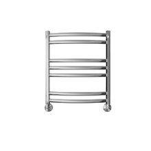 Полотенцесушитель водяной Aquatek Лугано П7, 50/60, ширина 50 см, высота 60 см, нижнее подключение, цвет хром, AQ DOC0760CH