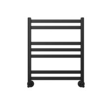 Полотенцесушитель водяной Aquatek Сириус П7, 50/60, ширина 50 см, высота 60 см, нижнее подключение, цвет черный муар, AQ DP0760BL