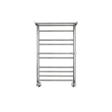 Полотенцесушитель водяной Aquatek Альфа П10, 50/80, с полкой, ширина 50 см, высота 80 см, нижнее подключение, цвет хром, AQ RRP1080CH