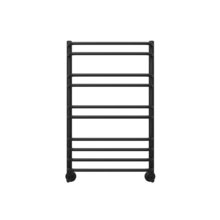 Полотенцесушитель водяной Aquatek Пандора П10, 50/80, ширина 50 см, высота 80 см, нижнее подключение, цвет черный муар, AQ RRС1080BL