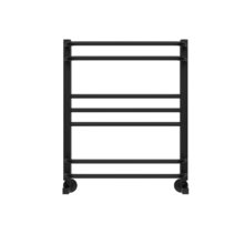 Полотенцесушитель водяной Aquatek Бетта П7, 50/60, ширина 50 см, высота 60 см, нижнее подключение, цвет черный муар, AQ KRC0760BL