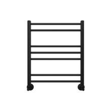 Полотенцесушитель водяной Aquatek Поларис П7, 50/60, ширина 50 см, высота 60 см, нижнее подключение, цвет черный муар, AQ KO0760BL