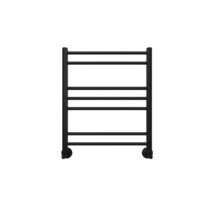 Полотенцесушитель водяной Aquatek Вега П7, 50/60, ширина 50 см, высота 60 см, нижнее подключение, цвет черный муар, AQ DR0760BL