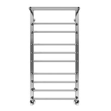 Полотенцесушитель водяной Terminus Арктур 4670078529459, П10 500х1000 с полкой, ширина 53 см, высота 100 см, хром