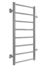 Полотенцесушитель водяной Terminus Аврора П8 400х800 бп500, ширина 48 см, высота 80 см, боковое подключение 50 см, цвет нержавеющая сталь