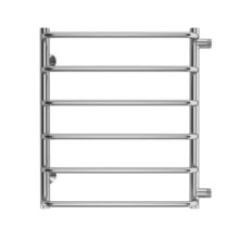 Полотенцесушитель водяной Terminus Стандарт 4670078530349, П6 500х600, ширина 57.7 см, высота 60 см, боковое подключение 50 см, хром