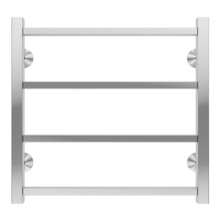 Полотенцесушитель водяной Terminus Ватикан П4 500х500, ширина 53 см, высота 50 см, цвет нержавеющая сталь