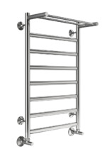 Полотенцесушитель водяной Terminus Хендрикс П8 500х800, ширина 53 см, высота 80 см, с полкой, цвет нержавеющая сталь