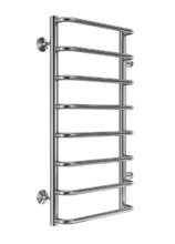 Полотенцесушитель водяной Terminus Стандарт П8 400х800 бп500, ширина 48 см, высота 80 см, боковое подключение 50 см, цвет нержавеющая сталь