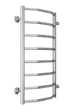 Полотенцесушитель водяной Terminus Виктория П8 400х800 бп600, ширина 47 см, высота 80 см, боковое подключение 60 см, цвет нержавеющая сталь