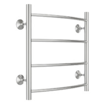 Полотенцесушитель водяной Terminus Классик П4 500х500, ширина 53 см, высота 50 см, нижнее подключение 50 см, цвет нержавеющая сталь