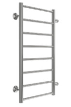 Полотенцесушитель водяной Terminus Аврора П8 400х800 бп600, ширина 48 см, высота 80 см, боковое подключение 60 см, цвет нержавеющая сталь