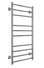 Полотенцесушитель водяной Terminus Аврора П10 500х1000, ширина 53 см, высота 100 см, нижнее подключение 50 см, цвет нержавеющая сталь