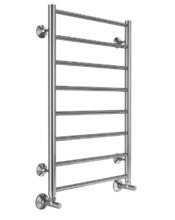 Полотенцесушитель водяной Terminus Аврора П8 500х800, ширина 53 см, высота 80 см, нижнее подключение 50 см, цвет нержавеющая сталь