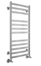 Полотенцесушитель водяной Terminus Авиэль П12 500х1000, ширина 53 см, высота 100 см, нижнее подключение 50 см, цвет нержавеющая сталь