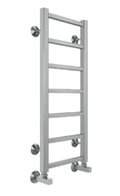 Полотенцесушитель водяной Terminus Контур П7 300х800, ширина 33 см, высота 80 см, нижнее подключение 30 см, цвет нержавеющая сталь