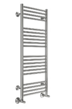 Полотенцесушитель водяной Terminus Аврора П20 400х1000, ширина 40 см, высота 100 см, нижнее подключение 40 см, цвет нержавеющая сталь