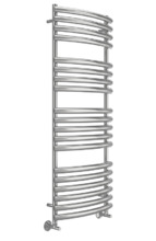 Полотенцесушитель водяной Terminus Капри П19 500х1400, ширина 56 см, высота 140 см, нижнее подключение 50 см, цвет нержавеющая сталь