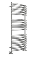 Полотенцесушитель водяной Terminus Капри П17 500х1200, ширина 56 см, высота 120 см, нижнее подключение 50 см, цвет нержавеющая сталь