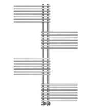 Полотенцесушитель водяной Terminus Европа П28 70х1400, ширина 90 см, высота 140 см, нижнее подключение 7 см, цвет нержавеющая сталь