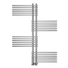 Полотенцесушитель водяной Terminus Европа П24 70х1200, ширина 90 см, высота 120 см, нижнее подключение 7 см, цвет нержавеющая сталь