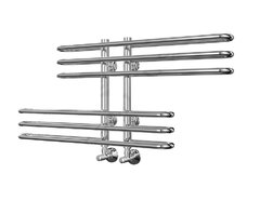 Полотенцесушитель водяной Terminus Диана П6 100x416, ширина 90.8 см, высота 41.6 см, хром