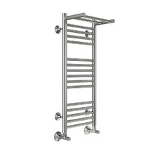 Полотенцесушитель водяной Terminus Аврора 4670078529404, П16 300х800, с полкой, ширина 33.2 см, высота 80 см, хром