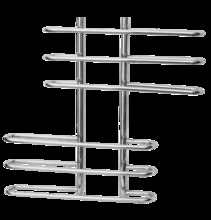 Полотенцесушитель водяной Terminus Диана, 32/20 П6, ширина 90 см, высота 83 см, хром