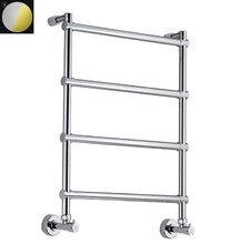 Полотенцесушитель водяной Margaroli Sole 4424704CGN, высота 72 см, ширина 53 см, хром/золото