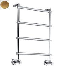 Полотенцесушитель водяной Margaroli Sole 4424704ORB, высота 47 см, ширина 72 см, потертая латунь