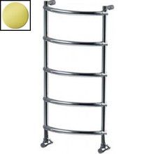 Полотенцесушитель водяной Margaroli Luna 432-5 4323605GO, высота 90 см, ширина 36 см, золото