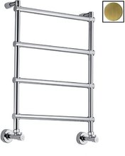 Полотенцесушитель водяной Margaroli Sole 442 4424704OBA, с аркой, высота 72 см, ширина 53 см, старая бронза