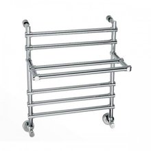 Полотенцесушитель водяной Margaroli Sole 370–453 4533703CRP, с полкой, высота 59 см, ширина 43 см