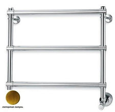 Полотенцесушитель водяной Margaroli Sole 4404703ORB, высота 50 см, ширина 53 см, потертая латунь