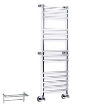 Полотенцесушитель водяной Margaroli Sole 464-14 4644714CRP, с полкой, высота 139 см, ширина 53 см, хром