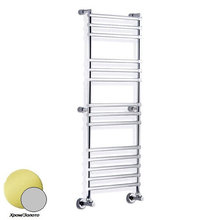 Полотенцесушитель водяной Margaroli Sole 464-14 4644714CGN, высота 134.2 см, ширина 53 см, хром/золото